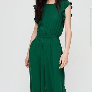 Wilfred green jumpsuit from aritzia